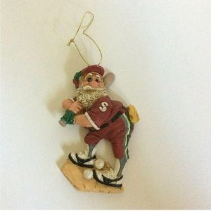 Baseball Santa Claus Christmas Ornament by Band Creations  4"